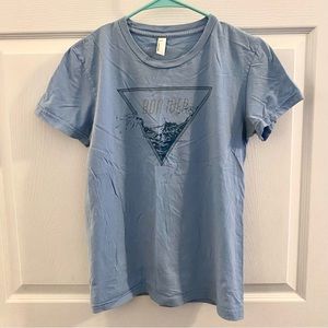 Vintage Bon Iver Band T-Shirt in Light Blue Size L